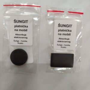 Šungitové kamene Šungit - platnička na mobil Variant: Kruh
