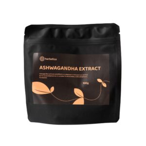 Ashwagandha prášok z koreňa, 7% extrakt - 100 g - Herbatica