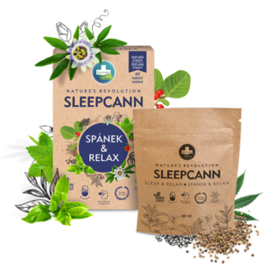 SLEEPCANN SPÁNOK A RELAXÁCIA doplnok stravy  - 60 tabliet - Annabis