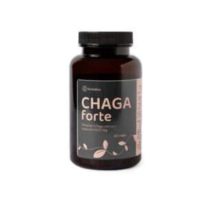 Čaga sibírska FORTE - 60 vegánskych kapsúl (600mg/ kapsula) - Herbatica